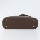 BURBERRY Nova Check Shoulder Bag Canvas Leather Beige Silver Auth am9486V-5