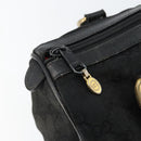 GUCCI GG Canvas Web Sherry Line Hand Bag Black Gold 012 3841 28 39 Auth am9487-10
