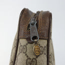 GUCCI GG Supreme Web Sherry Line Clutch Bag PVC Beige 63 014 3553 Auth am9488-8