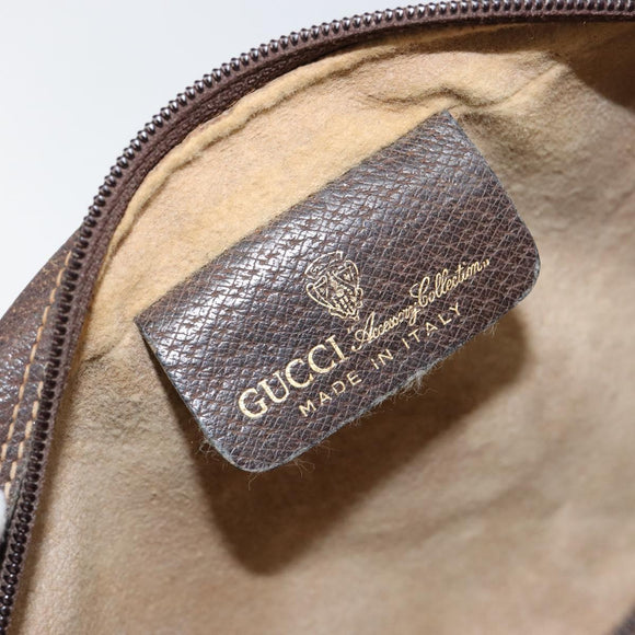 GUCCI GG Supreme Web Sherry Line Clutch Bag PVC Beige 63 014 3553 Auth am9488