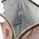 MCM Logogram Vicetos Clutch Bag PVC Leather Brown Auth am9490-16