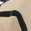 Chloe Alison Hand Bag Leather Ivory Black gold Auth am9491-14