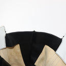 Chloe Alison Hand Bag Leather Ivory Black gold Auth am9491-18