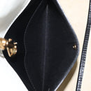 Chloe Alison Hand Bag Leather Ivory Black gold Auth am9491-11