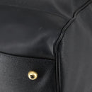VERSACE Boston Bag Leer 2way Zwart Goud Auth am9495-14