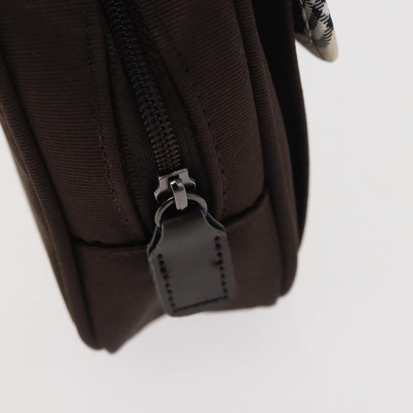 BURBERRY Nova Check Handkerchief Pouch Canvas 2 Set Brown Beige Auth am9497