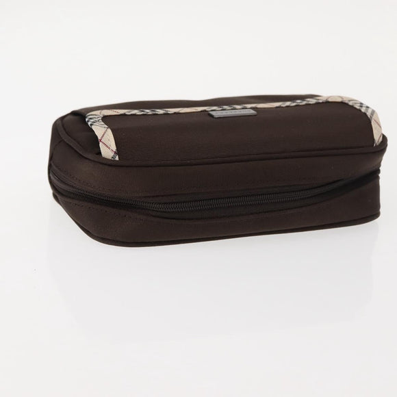 BURBERRY Nova Check Handkerchief Pouch Canvas 2 Set Brown Beige Auth am9497
