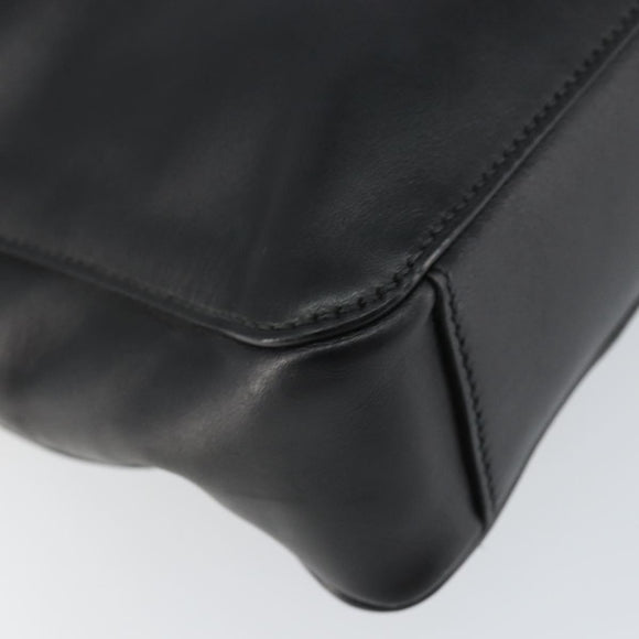 PRADA Shoulder Bag Leather Black Auth am9498V