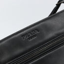 PRADA Shoulder Bag Leather Black Auth am9498V-17