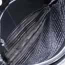 PRADA Shoulder Bag Leather Black Auth am9498V-11