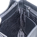PRADA Shoulder Bag Leather Black Auth am9498V-20