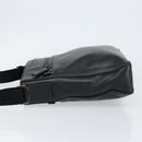 PRADA Shoulder Bag Leather Black Auth am9498V-4