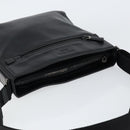 PRADA Shoulder Bag Leather Black Auth am9498V-6