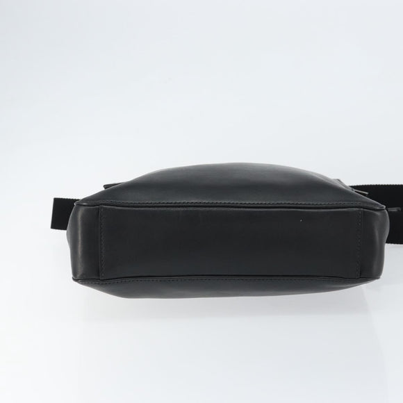 PRADA Shoulder Bag Leather Black Auth am9498V