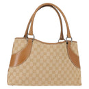 GUCCI GG Canvas Tote Bag Beige Brown 113015 Auth am9499V-1