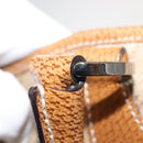 GUCCI GG Canvas Tote Bag Beige Brown 113015 Auth am9499V-11