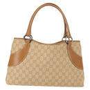 GUCCI GG Canvas Tote Bag Beige Brown 113015 Auth am9499V-2