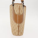 GUCCI GG Canvas Tote Bag Beige Brown 113015 Auth am9499V-3