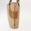 GUCCI GG Canvas Tote Bag Beige Brown 113015 Auth am9499V-4