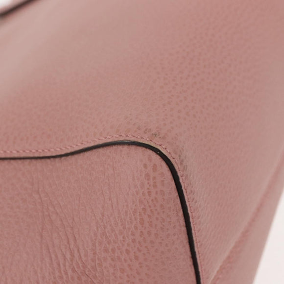 GUCCI Swing Tote Bag Leather Pink Gold 354408 Auth am9500