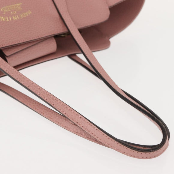 GUCCI Swing Tote Bag Leather Pink Gold 354408 Auth am9500