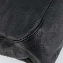 GUCCI GG Canvas Guccissima Tote Bag Leather Black Gold 296835 Auth am9501V-15