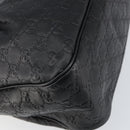 GUCCI GG Canvas Guccissima Tote Bag Leather Black Gold 296835 Auth am9501V-17