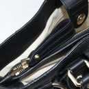 GUCCI GG Canvas Guccissima Tote Bag Leather Black Gold 296835 Auth am9501V-23