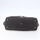 FENDI Zucca Canvas Celeria Tote Bag Black Brown Silver Auth am9502-6