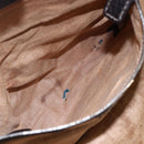 FENDI Zucca Canvas Celeria Tote Bag Black Brown Silver Auth am9502-11