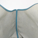 HERMES Giardinier PM Tote Bag Canvas Leather Beige Blue Auth am9505-19