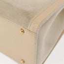 GUCCI Bamboo Hand Bag Suede Light Beige Gold 002 2853 0260 0 Auth am9506-14