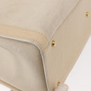 GUCCI Bamboo Hand Bag Suede Light Beige Gold 002 2853 0260 0 Auth am9506-15