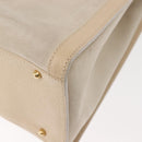 GUCCI Bamboo Hand Bag Suede Light Beige Gold 002 2853 0260 0 Auth am9506-16