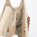 GUCCI Bamboo Hand Bag Suede Light Beige Gold 002 2853 0260 0 Auth am9506-22