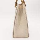 GUCCI Bamboo Hand Bag Suede Light Beige Gold 002 2853 0260 0 Auth am9506-3
