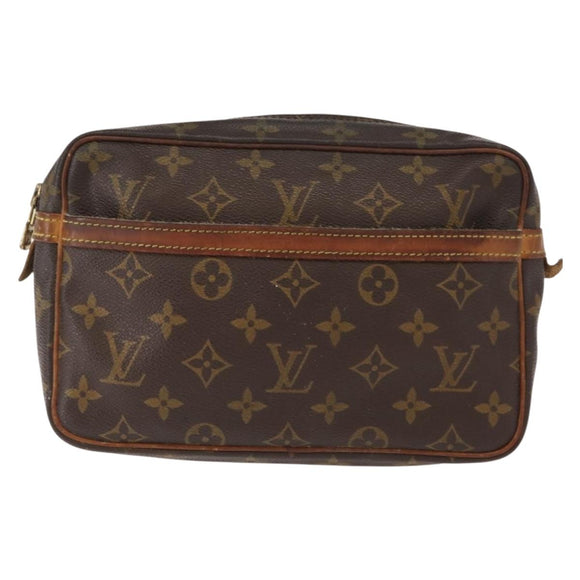 LOUIS VUITTON Monogram Compiegne 23 Clutch Bag M51847 LV Auth am9507