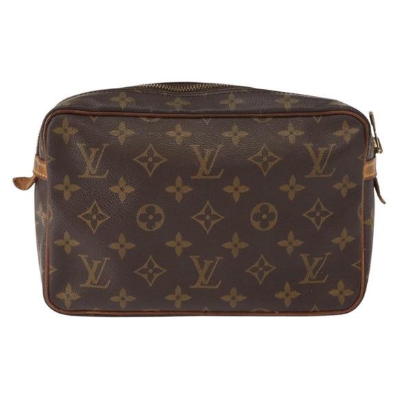 LOUIS VUITTON Monogram Compiegne 23 Clutch Bag M51847 LV Auth am9507