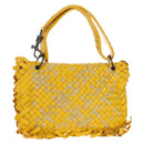 BOTTEGA VENETA INTRECCIATO Shoulder Bag Leather Yellow 239897 Auth am9513V-1