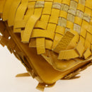BOTTEGA VENETA INTRECCIATO Shoulder Bag Leather Yellow 239897 Auth am9513V-10