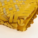BOTTEGA VENETA INTRECCIATO Shoulder Bag Leather Yellow 239897 Auth am9513V-11