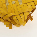 BOTTEGA VENETA INTRECCIATO Shoulder Bag Leather Yellow 239897 Auth am9513V-13