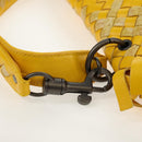 BOTTEGA VENETA INTRECCIATO Shoulder Bag Leather Yellow 239897 Auth am9513V-14
