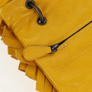 BOTTEGA VENETA INTRECCIATO Shoulder Bag Leather Yellow 239897 Auth am9513V-17