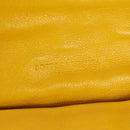 BOTTEGA VENETA INTRECCIATO Shoulder Bag Leather Yellow 239897 Auth am9513V-19