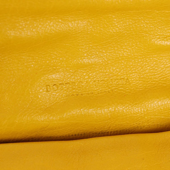 BOTTEGA VENETA INTRECCIATO Shoulder Bag Leather Yellow 239897 Auth am9513V