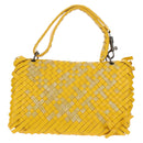 BOTTEGA VENETA INTRECCIATO Shoulder Bag Leather Yellow 239897 Auth am9513V-3