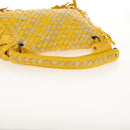 BOTTEGA VENETA INTRECCIATO Shoulder Bag Leather Yellow 239897 Auth am9513V-7