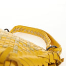 BOTTEGA VENETA INTRECCIATO Shoulder Bag Leather Yellow 239897 Auth am9513V-8
