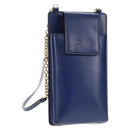 Salvatore Ferragamo Vara Chain Shoulder Phone Case Vala Blue Auth am9515V-1